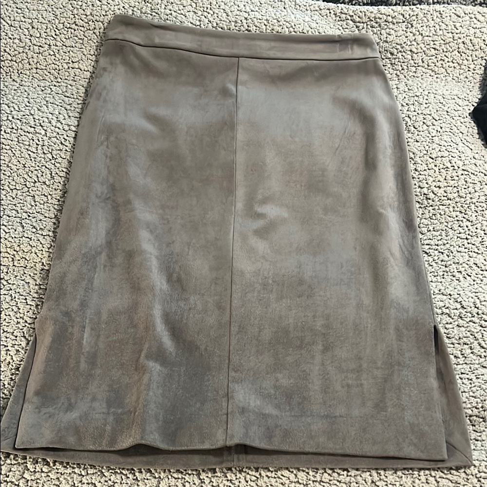 LOFT Tan Pencil Skirt Knee-Length Work